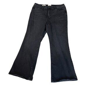 Universal Thread High Rise Flare Jeans Plus Sz 17R Black #172F